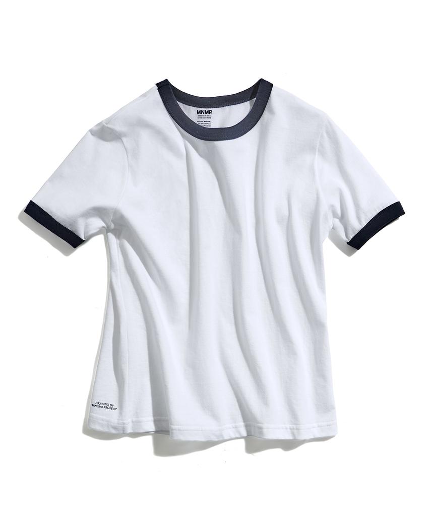 MINIMALPROJECT Under Log Ringer Short Sleeve T-Shirt Mst186 [White]