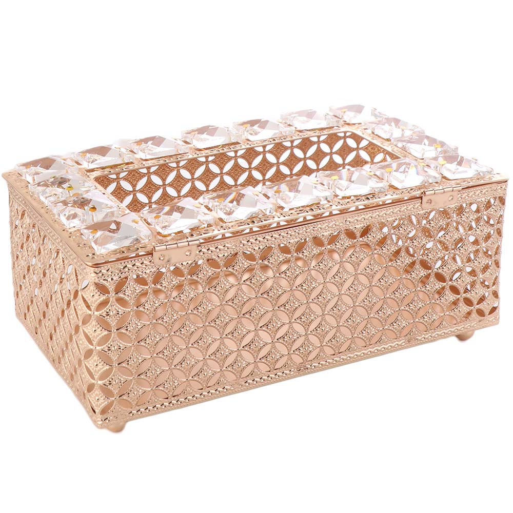Hollow-out Table Tissue Box Light Luxury Napkin Dispenser Paper Box Paper Storage Box Gift
