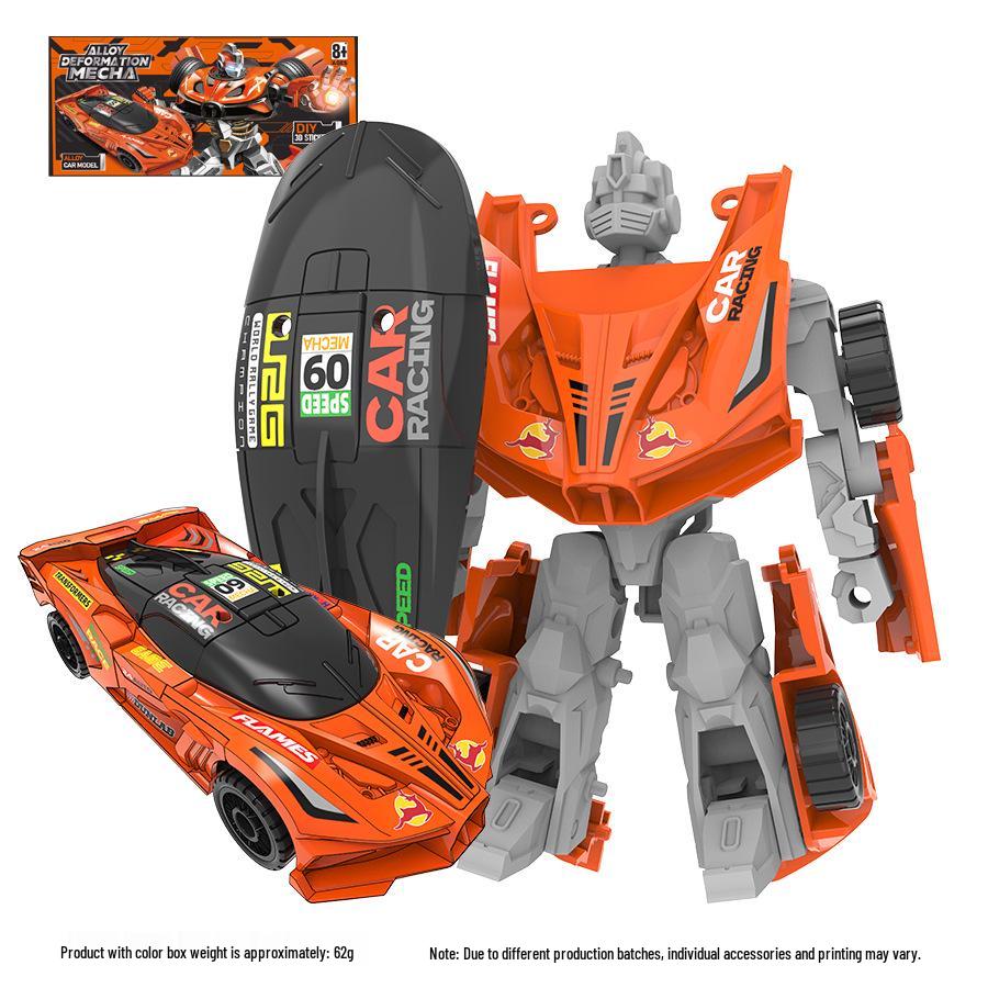 Alloy Transforming Mecha Robot Inertial Car Toy for Kids