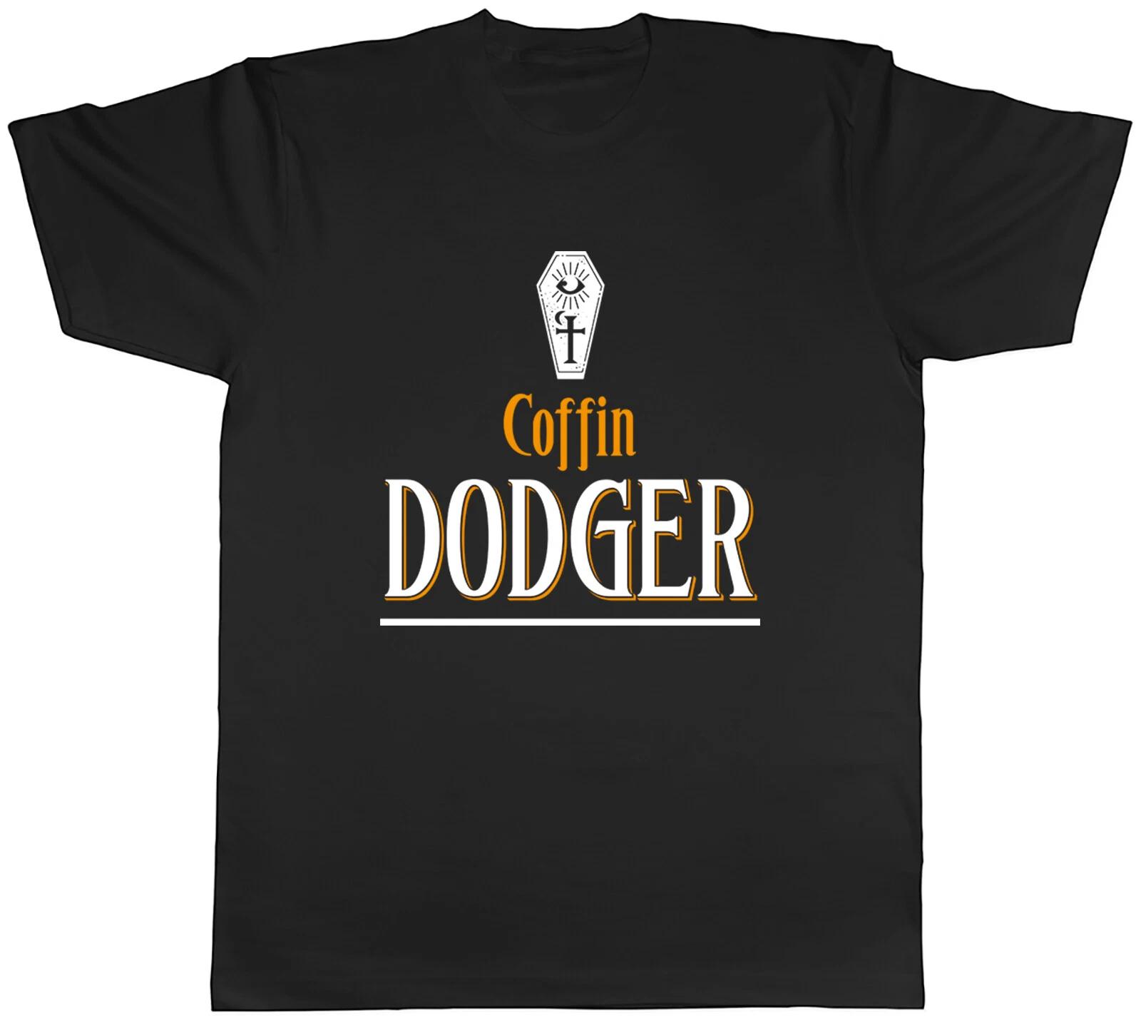 Funny Halloween Mens T-Shirt Coffin Dodger Old Timer Unisex Tee Gift XS