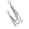 Women Star Tassels Earring Pentagrams Pendant Ear Rings Jewelry Five Pointed Star Earwear Stylish Party Accessory