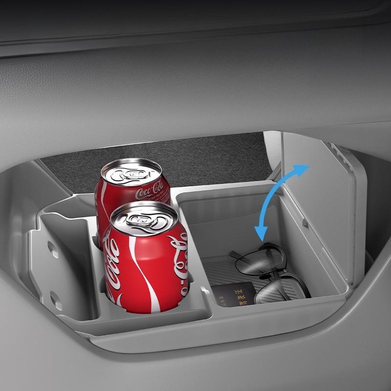 Storage Box Tray for ZEEKR 7X 2024 Center Console Silicone Anti-slip Pad with Cover Storage Organizer Electric Car Accessories