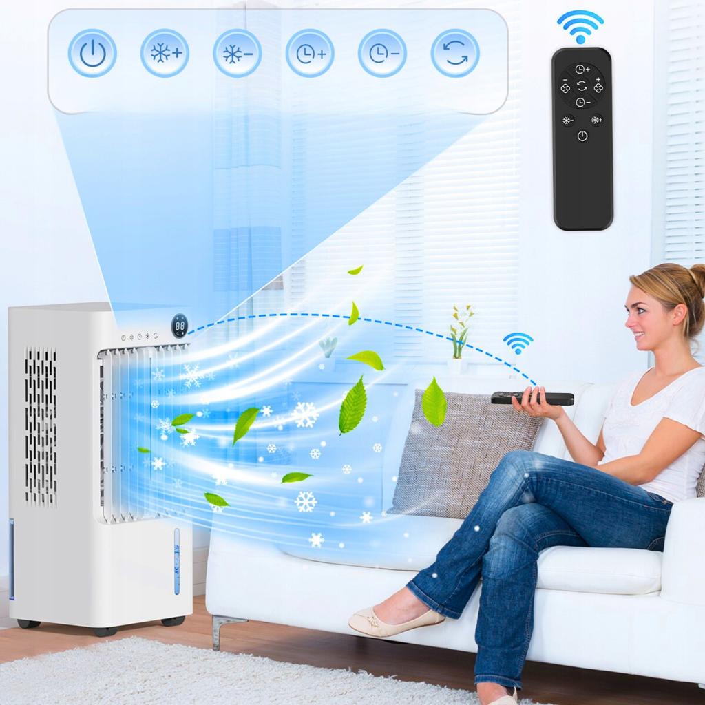 Portable Air Conditioner Fan Windly 70W Water Cooler 5L + Remote Control