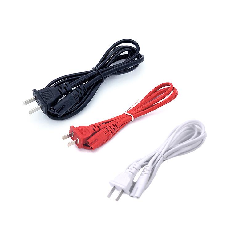 8-Shaped Power Cord with American, Japanese, Korean, National Standard Flat Plugs, British, Small European Round Plugs, AC Adapter