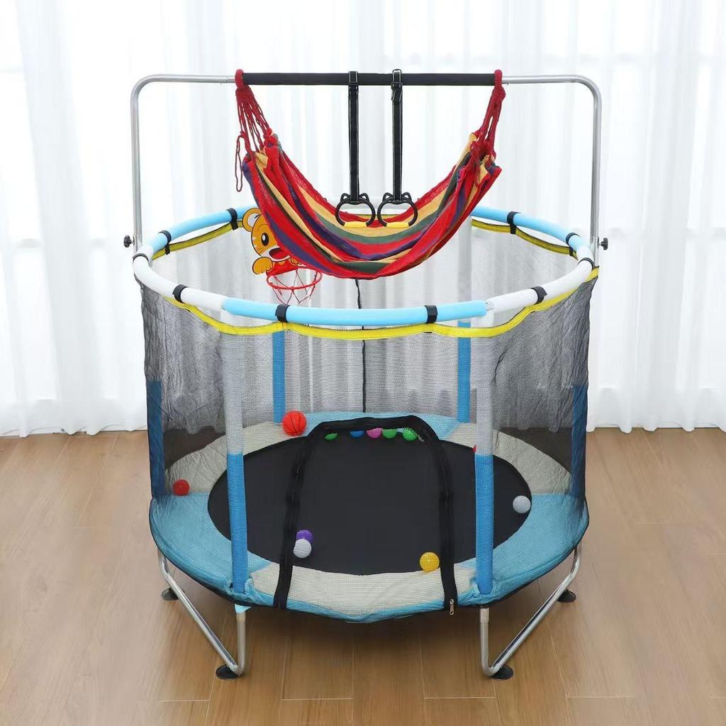Tappeto Elastico Fitness per Bambini con Rete di Sicurezza per Uso Domestico