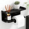 Wall Mounted Toilet Roll Paper Holder Self Adhesive Seasoning Bottle Storage Rack  Kitchen