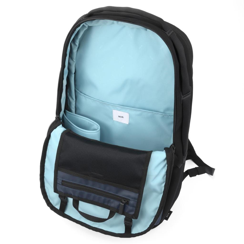 Business Backpack for B4 Size Compatible with Inch 2 Air 23L Capacity Expansion Reflector Setup Rucksack Black H49 X W29 X D16cm [Ace Gene] Men,