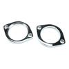 New Exhaust Flange Tall Kit Pair Flanges Gaskets C-Clips Nuts Washers For Harley Davidson