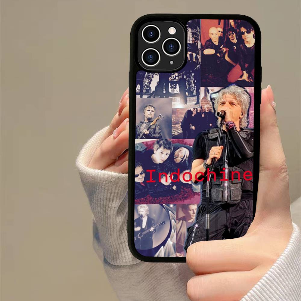 

Best Of Indochine Band Phone Case For Iphone 11 12 13 14 15 Pro Max 17 16 Plus Hard PC+TPU Back Cover iPhone 14