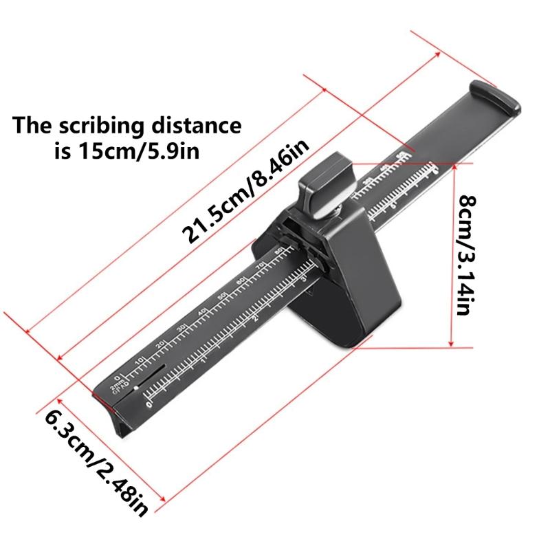 Profil-Anreißlineale mit Feststellvorrichtung, Anreißwerkzeug, Holzbearbeitungs-Kanten-Ecken-Mess-Duplikatoren