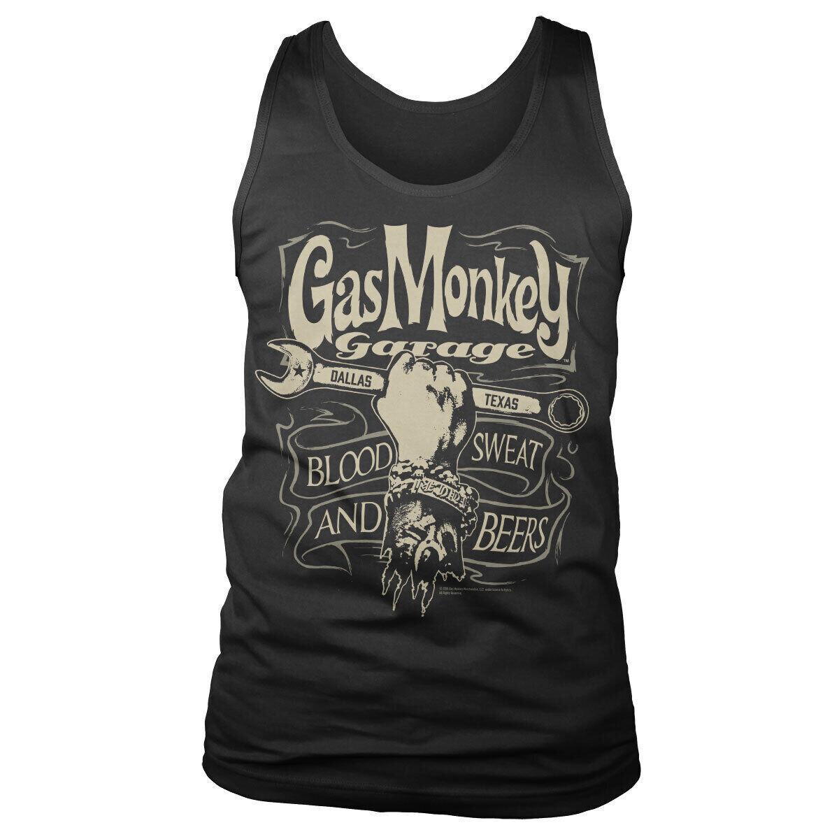Canotta Uomo Con Etichetta Gas Monkey Garage Ufficialmente Licenziata XXL