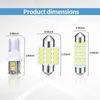 24PCS Car Interior LED Bulb, Dome Light LED Car Interior Replacement Bulb Kit Set T10 31 mm 41 mm for Car Interior, Indoor Map Dome Lights, License