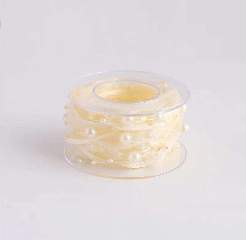 Beaded Yarn & Pearl Ribbon Handwoven Flower Shop Supplies and Accessories