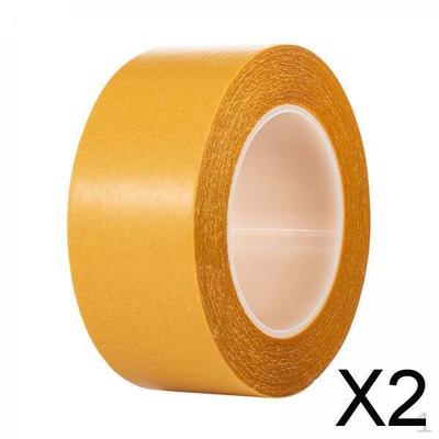 2x Fabric Double Sided Tape, Heavy Duty Fiberglass Mesh Transparent Tape for Office, Posters,