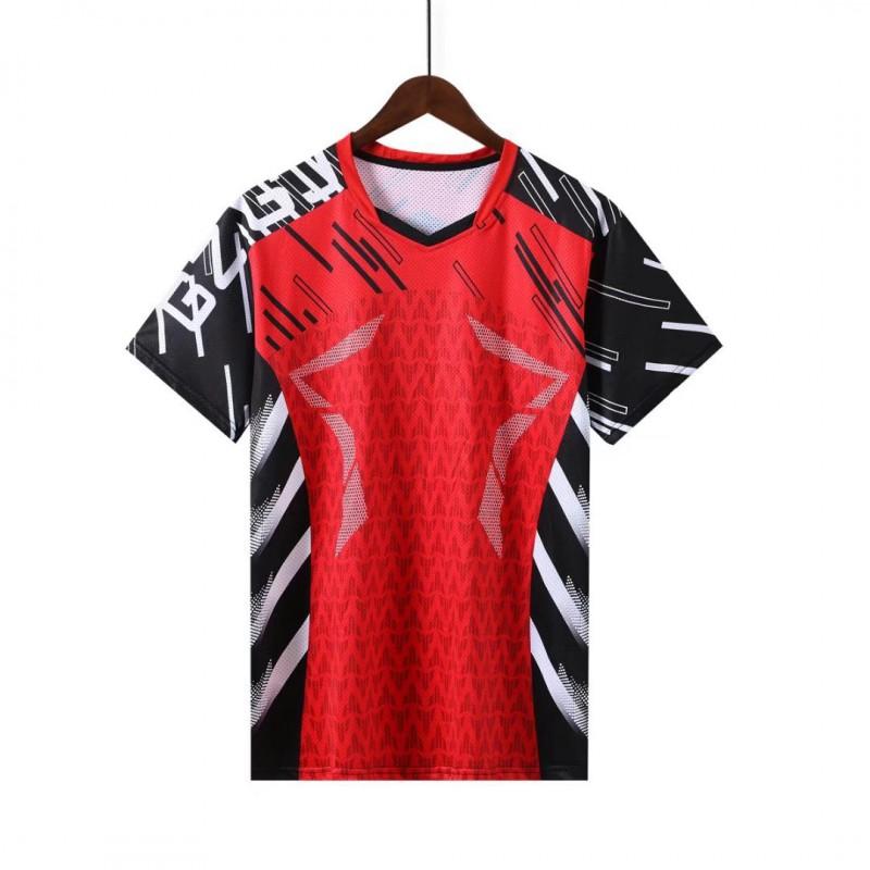 Kids Adult Badminton Training Set Short Sleeve Top Shorts Sports Uniforms Customizable
