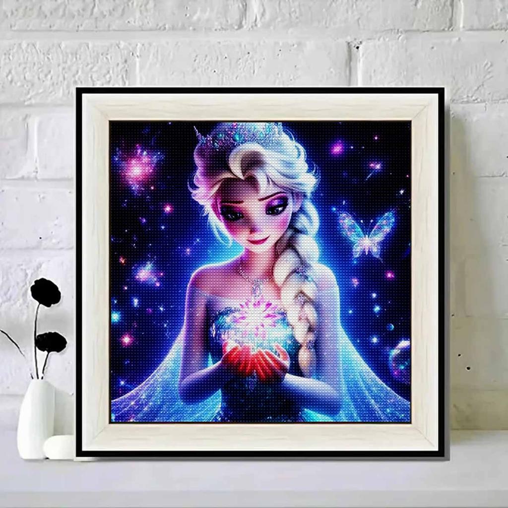 5D DIY Diamond Painting Decorative Ice Queen Aisha Full Round Drill Scenery Diamond Embroidery Cross Stitch Kits Home Decor Gift