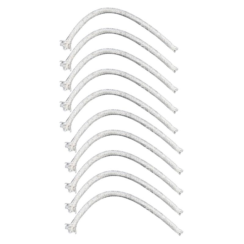 10Pcs 15cm Cotton Wick Replacement Oil Lamp Wick Braided Lamp Wick Candle Wick, Heat Resistant Cotton Wick for Oil Lamp 1