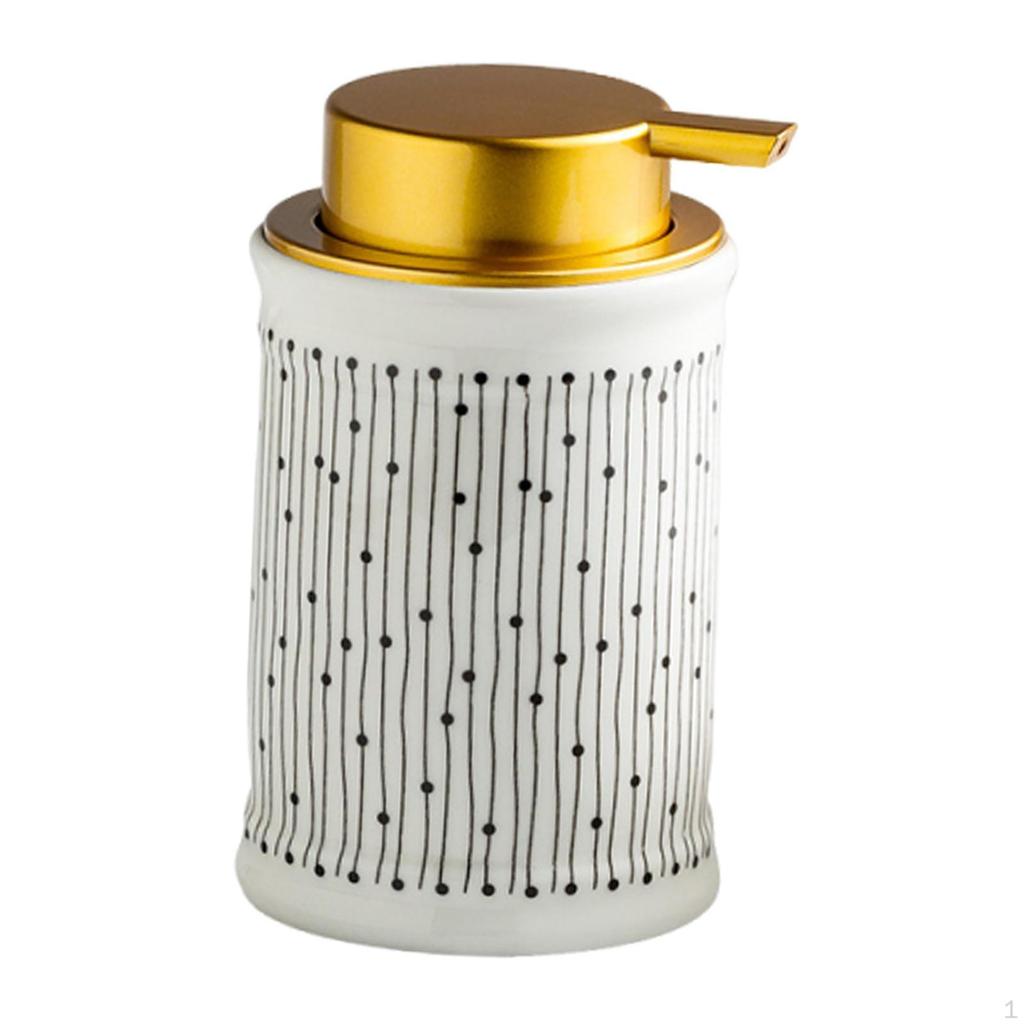 Dispenser di Sapone Schiumogeno per Mani Facilmente Riempibile Contenitore da 320ml Flacone con Pompa Schiumogena per Famiglia