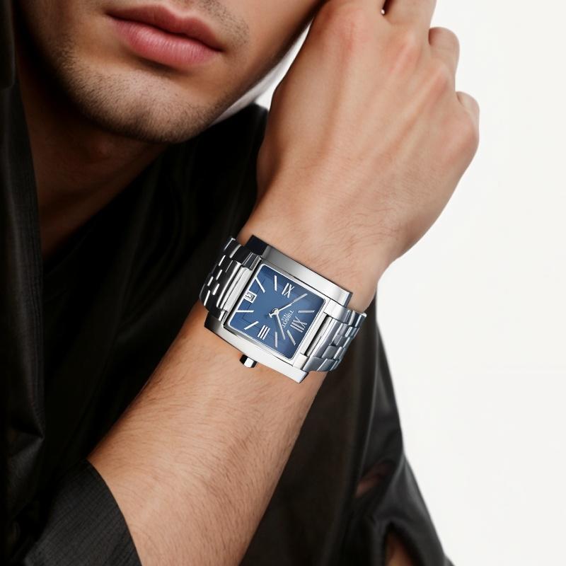 TISSOT Quartz Movement 30m Water Resistance Men's Watches Watch Blue Dial Stainless Steel Case T60.1.581.43