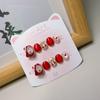 New Year Kitty Cartoon Cute Handmade Kids Nail Stickers