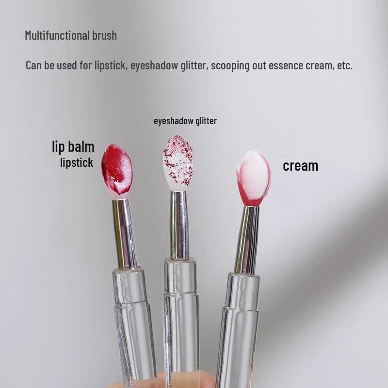 TikTok Silicone Lip Brush – Portable Lip Gloss & Balm Makeup Tool