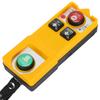 Crane Remote Control Hoist Controller 2 Key Switch 3 Proofing Waterproof ABS ShellDC 36V