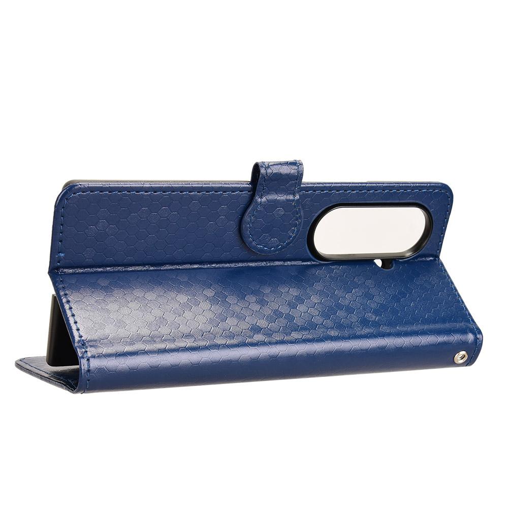 For Samsung Galaxy Z Fold7 5G Wallet Case Dot Pattern Imprint PU Leather Phone Cover with Wrist Strap