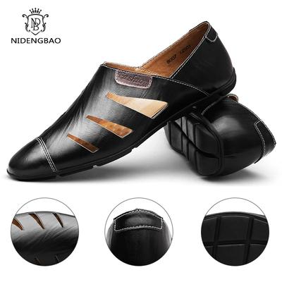 Pantofi casual de vară pentru bărbați Mocasini Încălțăminte respirabilă pentru bărbați Slip-on Decupați Pantofi eleganți pentru bărbați Mocasini de condus Zapatos De Hombre
