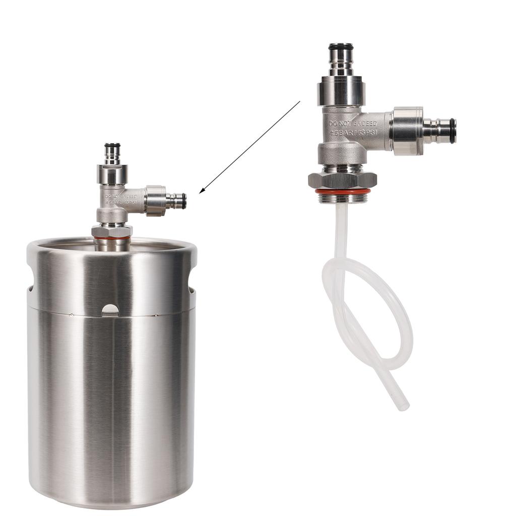 Ez Mini Keg Tap Dispenser Ball Lock Single Double Post Homebrew Picnic Taproom Mini Bar Carbonation Beer Craft Beer