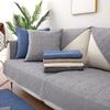 Washed Cotton Sofa Cushion Pure Cotton Four Seasons Fabric Simple Pure Cotton Cushion Sofa Cover Backrest Anti-slip