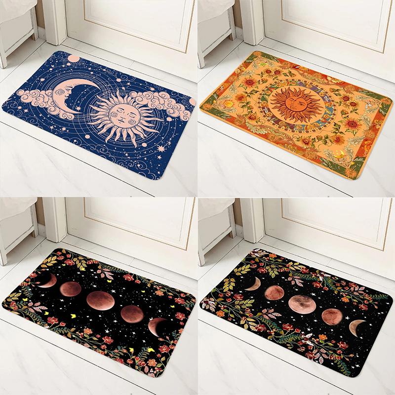 Witch Moon Print Door Mat Decoration Home Bathroom Mat