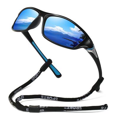 UV400 Sports Sunglasses with Glasses Chain for Men Women Fishing Hiking Cycling Vintage Sport Sun Glasses