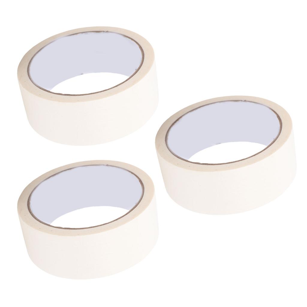 3Pcs Painters Tape Adhesive Masking for Car Painting Manual Grouting Decoration Tool Easy Removal 35mm 20m