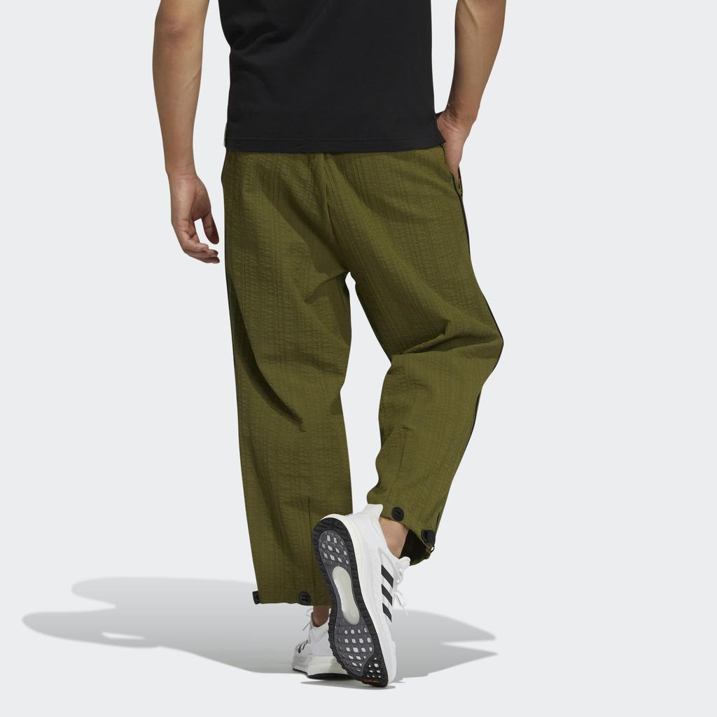 Adidas Adjustable Buckle Belt Knit Joggers Men Bottoms Olive H39258