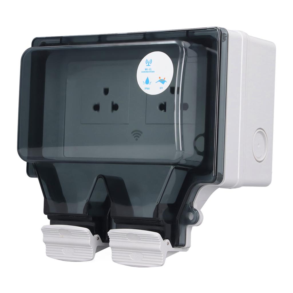 Outdoor Outlet WIFI IP66 Waterproof Socket With Timer for Patio Garden US Plug 110?250V 16A