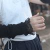 Japanese Style Y2K Lace Oversleeve Gothic Knitted Gloves Anime JK Lolita Arm Sleeves  Party