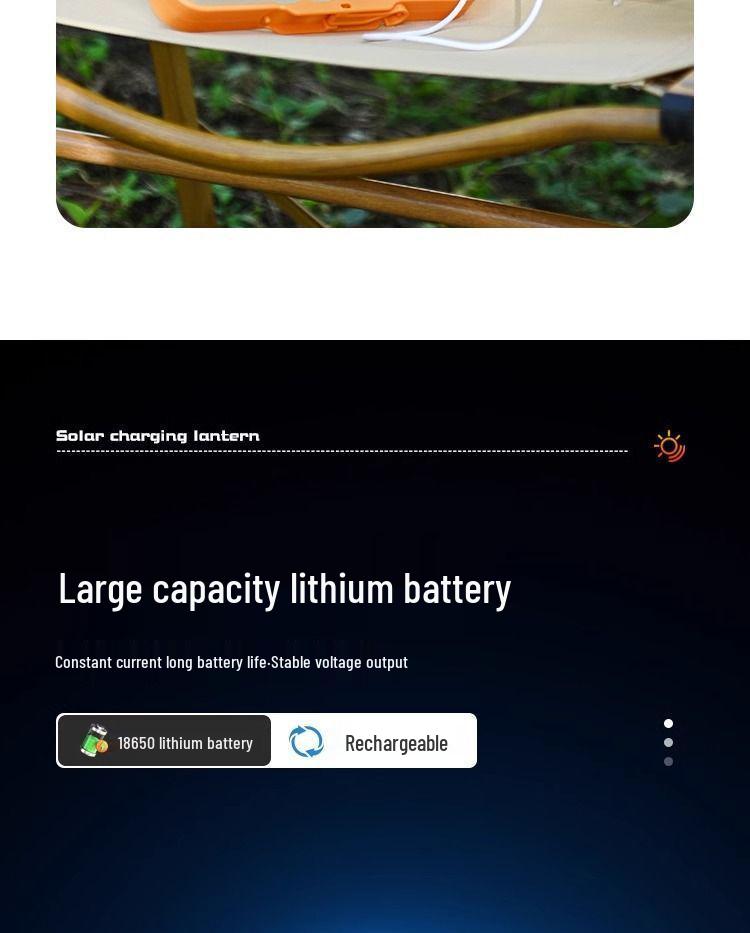 Portable Wireless Outdoor Stall Camping Light with Long Battery Life