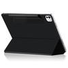 For iPad Pro 11 (2025)/11 (2024) Case Magnetic Attachment PU Leather Drop-Proof Tablet Cover with Tri-Fold Stand