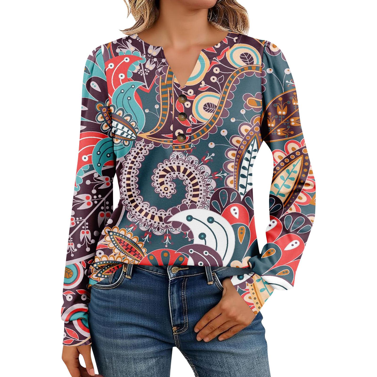 

Женские рубашки с длинным рукавом Хенли Повседневные топы Модные блузки Милые футболки M