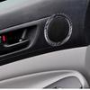 For 12-15 Toyota Tacoma Car Interior Modified Carbon Fiber Front Door Horn Ring Decoration Sticker