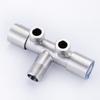Stainless Steel 1in 2 Out Water Tap G1/2 Double Bibcock Grifo Doble Salida Outdoor Garden Washing Machine Mop Tap
