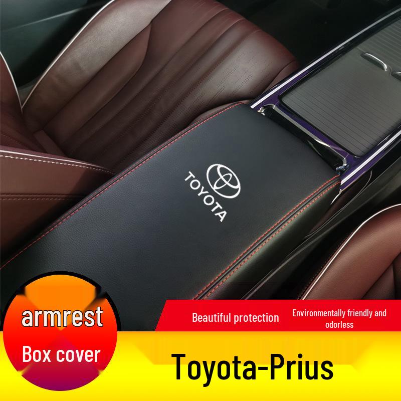 Toyota Prius 06-12 Leather Armrest Box Cover - Full Coverage Protection Pad