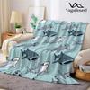 Ozean Hai Parade Flanell Decke Warm Weich Halloween Weihnachten Sofa Warm Gemütlich Dekoratives Dekor Geschenk für Alle Jahreszeiten