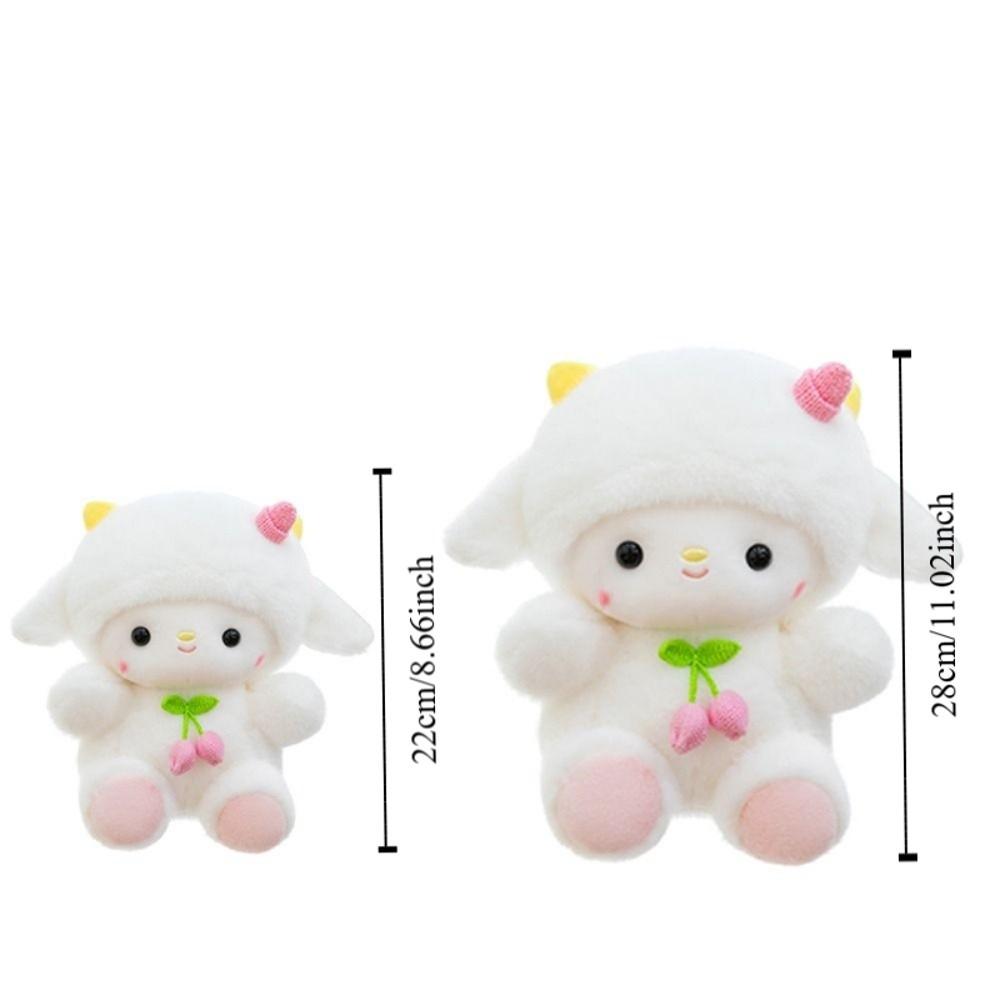 Fluffy Sheep Plush Doll Cartoon Animal Fluffty Doll Creative Lamb Plush Toy Home Decor