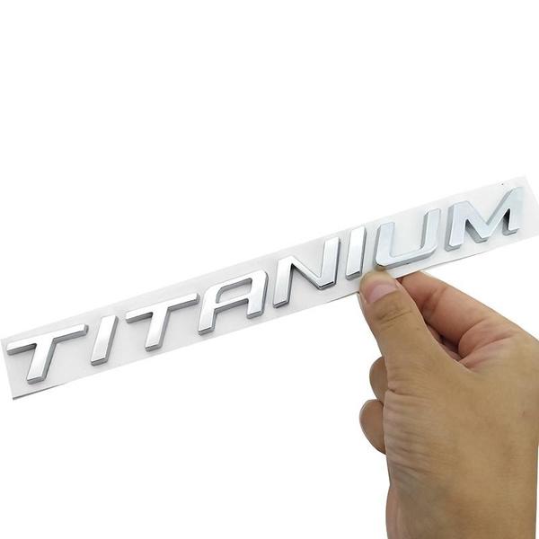 Auto Aufkleber 3D Metall TITAN Emblem Abzeichen Aufkleber Automobil Auto Styling für F/ord M/ondeo M/kv K/uga E/cosport F/ocus