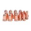 20Pcs Plasma Cutting Torch Nozzles Electrodes Brass Strong High Temperature Resistant Nozzles Electrodes Set for PTM 80