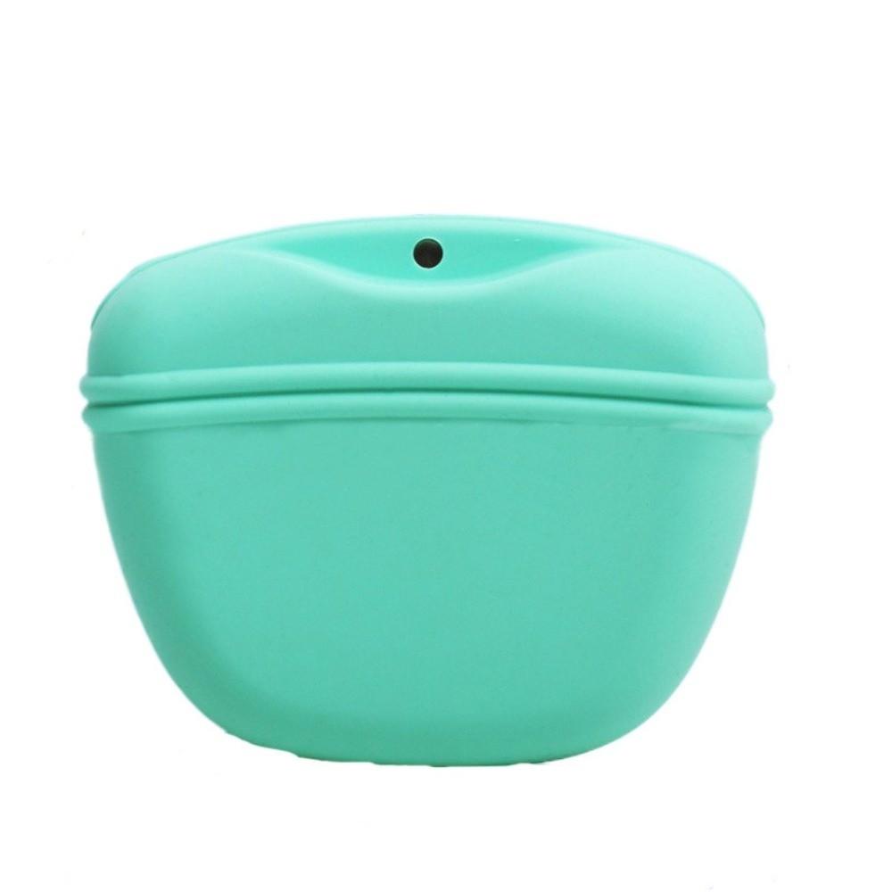 New Silicone Pet Feeding Bag with Clip Hanging Style Dog Training Food Bags Large Capacity Dog Snack Waistpack for Puppy Walking