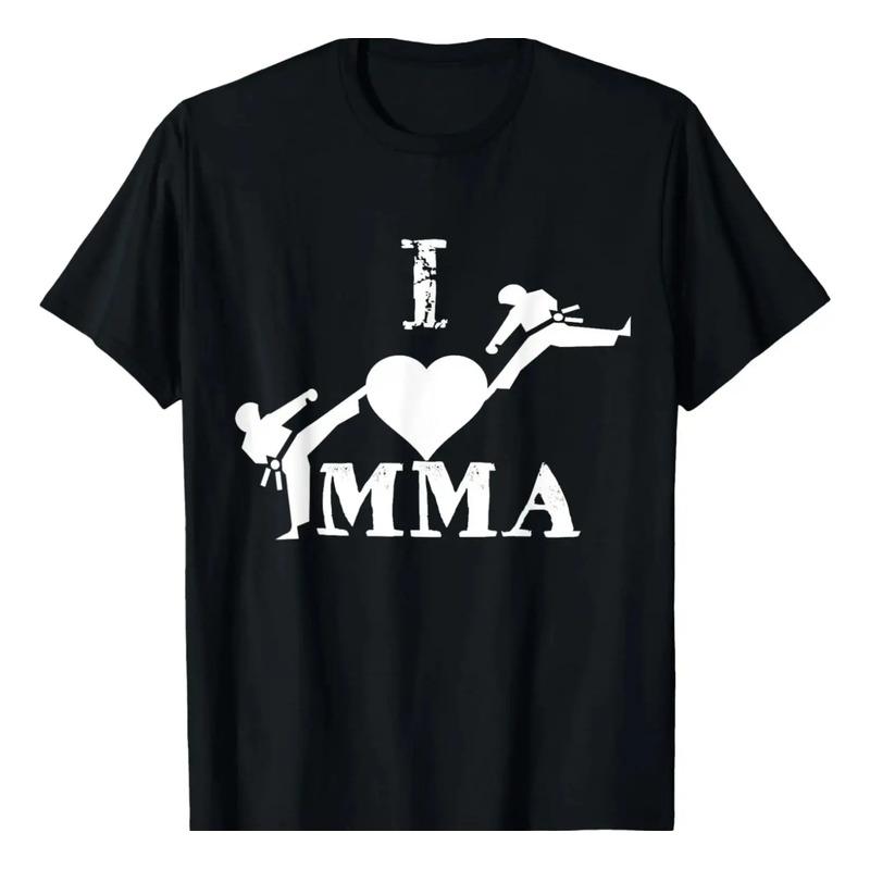 Camiseta Mma I Love Mma Boxing Kick Boxing Bjj De Regalo S разноцветный