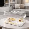 Buckle Design Hamster Cage Transparent Hamster Habitat Large Space Guinea Pig Villa  Easy Clean