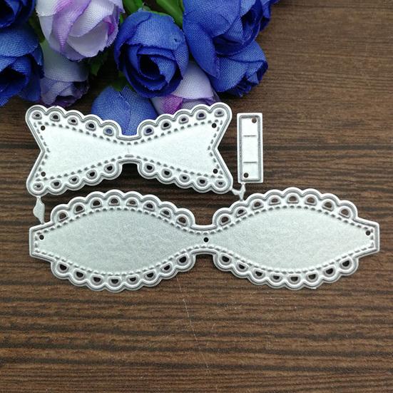 1 Set Cutting Dies Bowknot Design Reusable Carbon Steel DIY Card Decoration Stencil Mold for Album